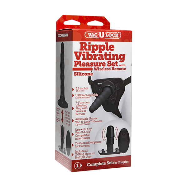 Ribbed Vibrating Pleasure Set with Remote Control - Image 2