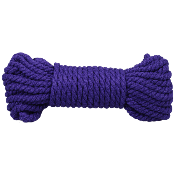 Bind and Tie - 6 mm Hemp Bondage Rope - 30 ft - Violet - Image 3