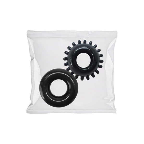 2 Pack C-Ring Set - Clambowl 50 Pieces - Black - Image 2