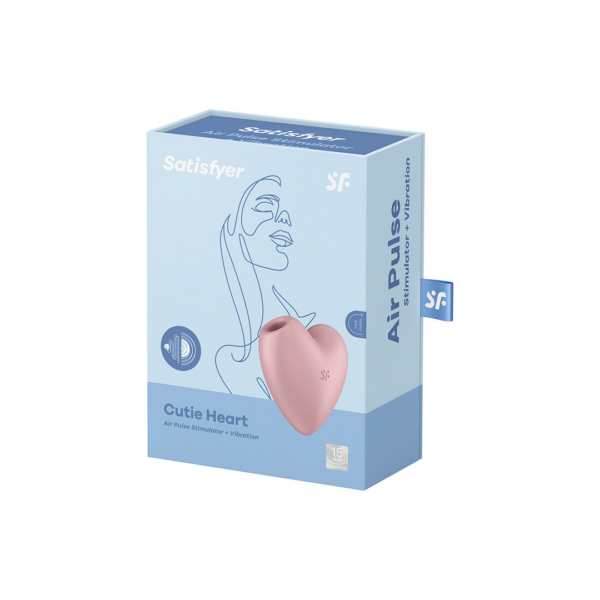 Cutie Heart - Air Pulse Stimulator + Vibration - Image 2