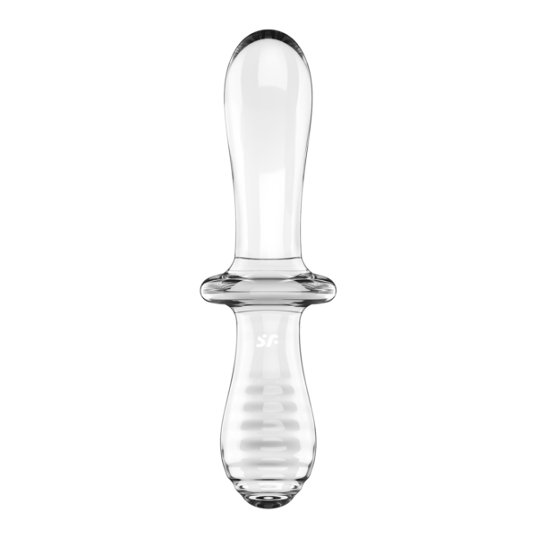 Double Crystal - Glass Dildo - Transparent - Image 4