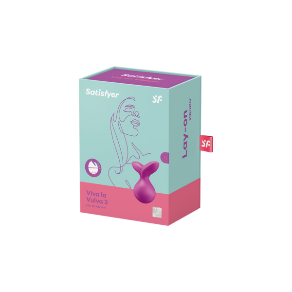 Viva la Vulva 3 - Lay-On Vibrator - Violet - Image 2