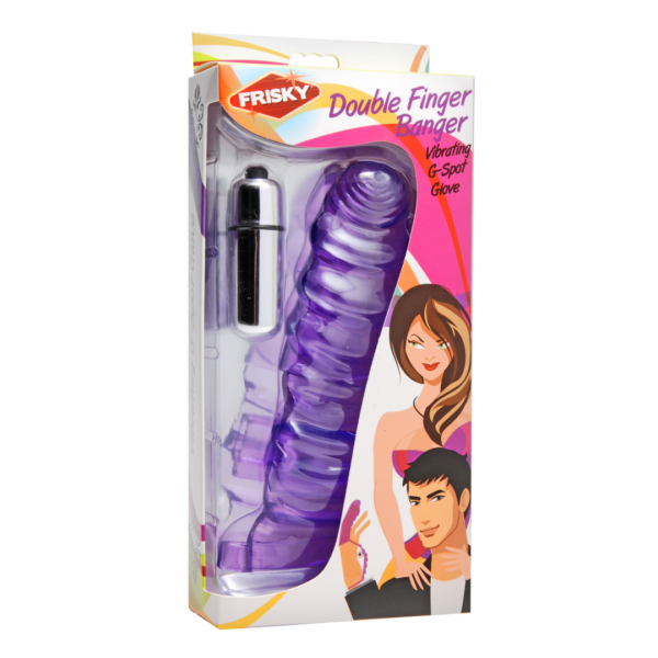 Double Finger Banger - Vibrating G-Spot Glove - Image 2