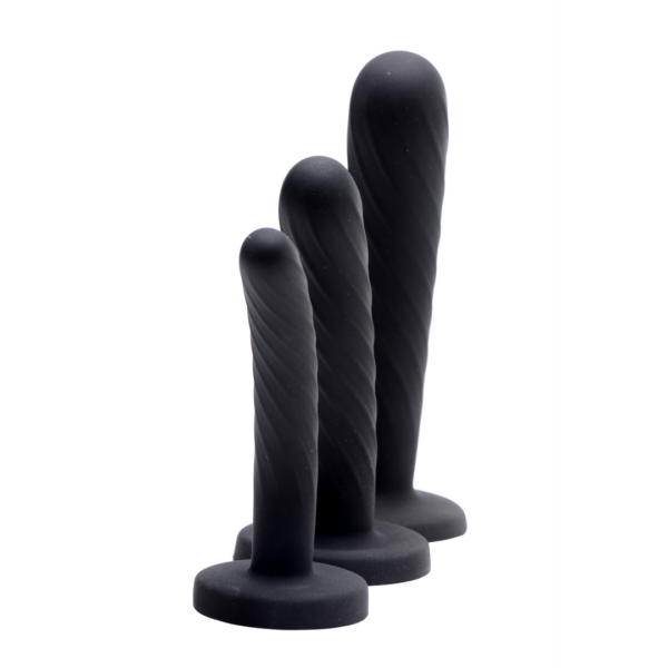 Strap-on Silicone 3 piece set - Black - Image 3