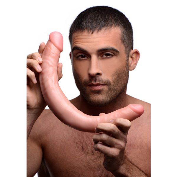 Realistic Double Dildo - 16" - Flesh - Image 4