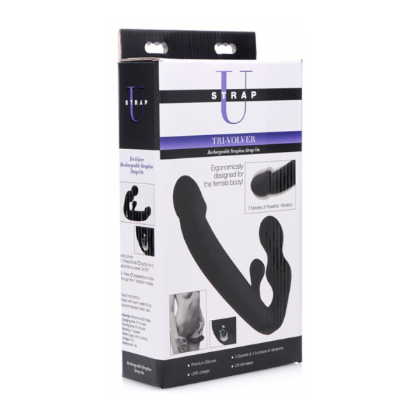 Tri-Volver - Rechargeable Strapless Strap-On - Image 2