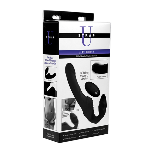 Pro Rider - Vibrating Silicone Strapless Strap-On with Remote Control - Image 2