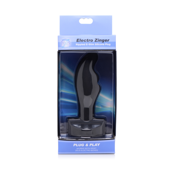 Electro Zinger - Ribbed E-Stim Silicone Plug - Image 2