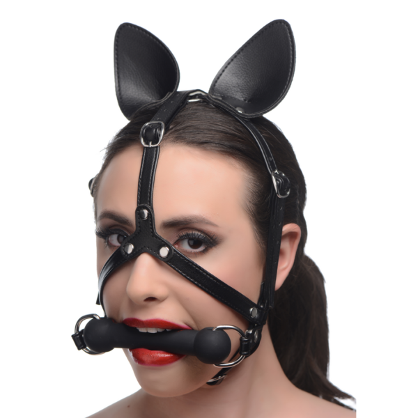 Dark Horse - Pony Head Harness with Silicone Bit - Image 4