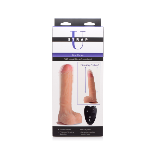 Real Thrust - Thrusting Silicone Dildo with Remote Control - Image 2