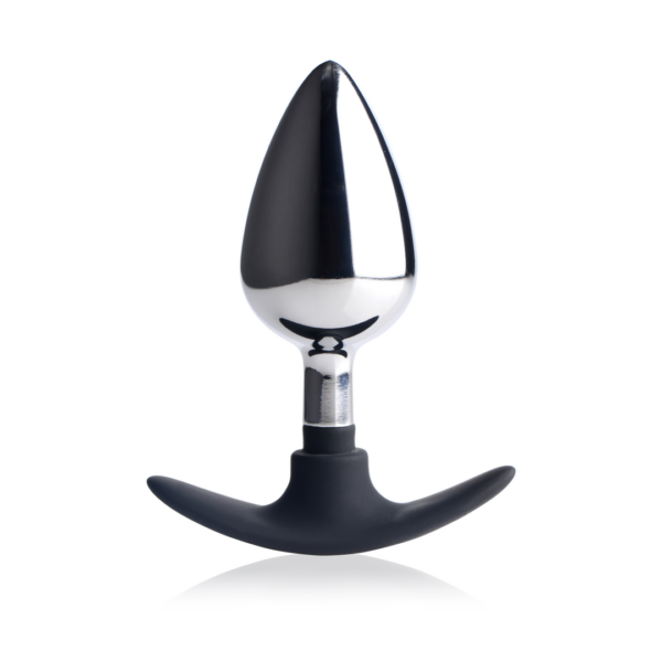 Dark Invader - Metal and Silicone Anal Plug - Large - Image 2