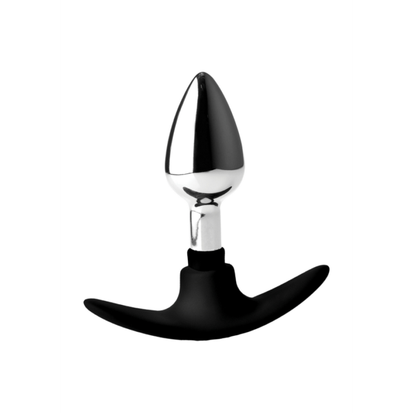 Dark Invader - Metal and Silicone Anal Plug - Small - Image 2