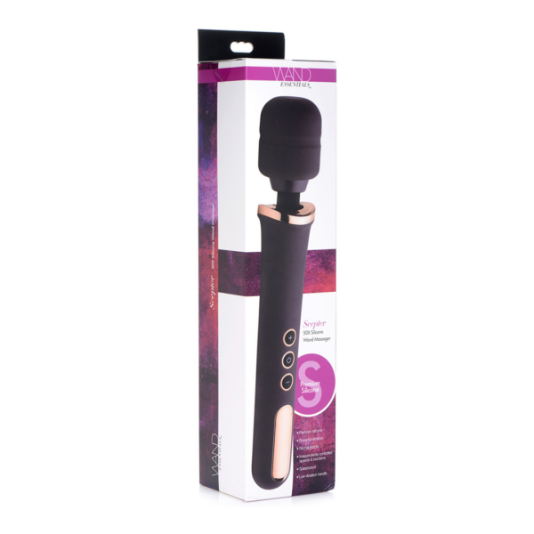 Scepter - Silicone Wand Massager - Black - Image 2