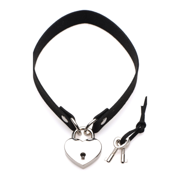 Lock-It - Choker with Heart Lock and Key - Image 3