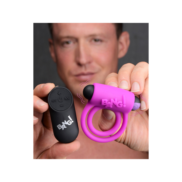 Silicone Cockring and Bullet with Remote Control - Image 3