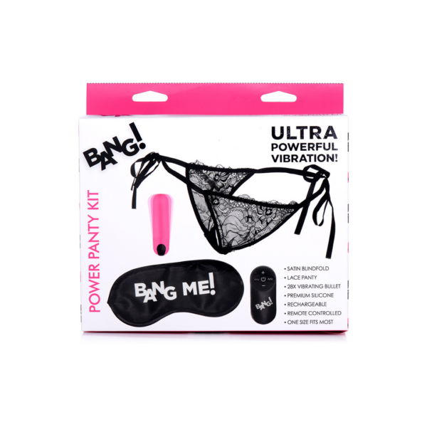 Power Panty - Lace Panties, Bullet Vibrator and Blindfold - Image 3