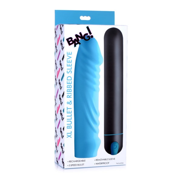 XL Bullet and Ribbed Silicone Sleeve - Image 2