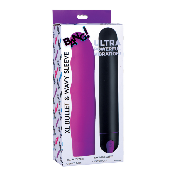 XL Bullet and Wavy Silicone Sleeve - Image 2