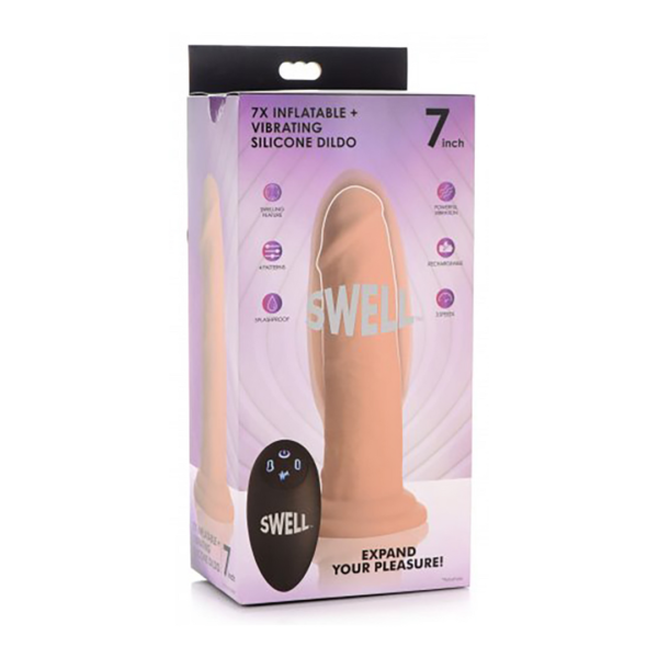 Swell - Inflatable and Vibrating Silicone Dildo 18 cm - Image 2