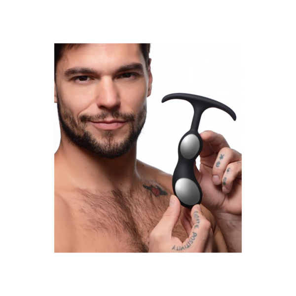 Premium Silicone Weighted Prostate Plug - Medium - Image 3