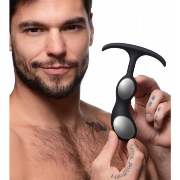 Premium Silicone Weighted Prostate Plug - Medium - Image 4