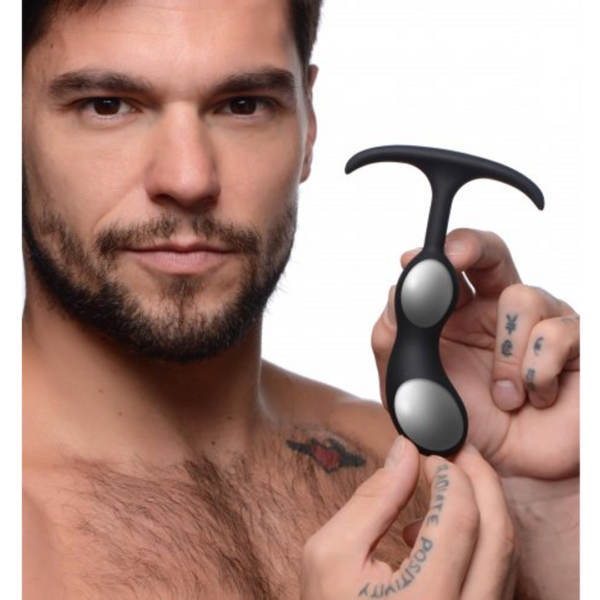 Premium Silicone Weighted Prostate Plug - Small - Image 3