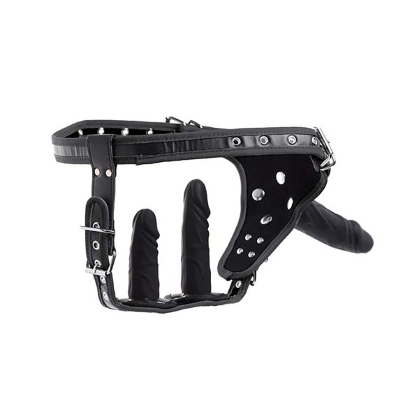 Harness with Double Penetration Strap-On - Image 5