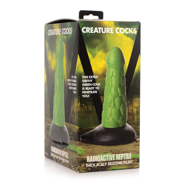 Radioactive Reptile - Thick Scaly Silicone Dildo - Image 2