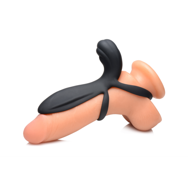 Silicone Vibrating Penis Sleeve with Remote Control - Image 3