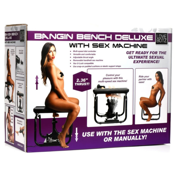 Deluxe Bangin' Bench with Sex Machine - Black - Image 2