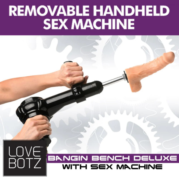 Deluxe Bangin' Bench with Sex Machine - Black - Image 4