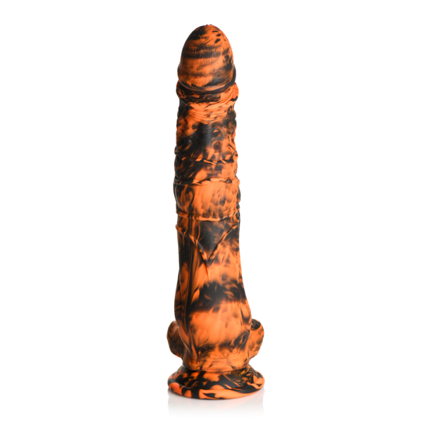 Sabretooth - Silicone Dildo - Orange/Black - Image 4