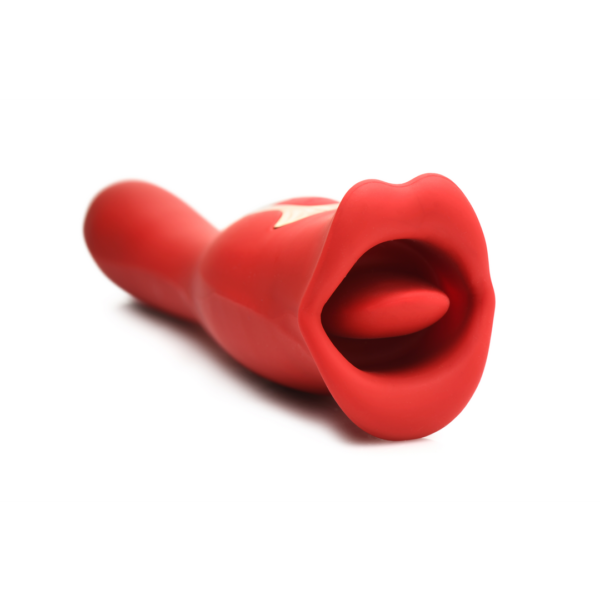 Kiss and Tell Pro - Dual-Ended Kissing Vibrator - Red - Image 4