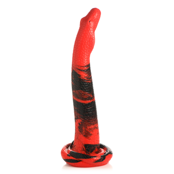 King Cobra - Silicone Dildo 36 cm - Red/Black