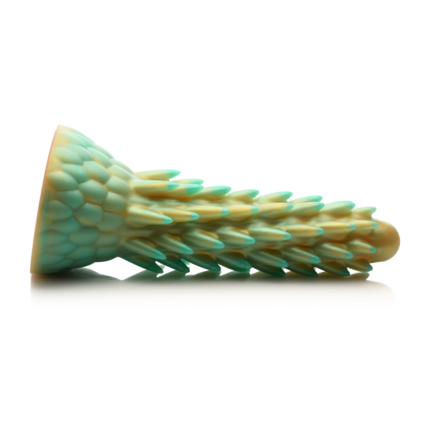 Stegosaurus - Spiky Reptile Silicone Dildo - Green - Image 4