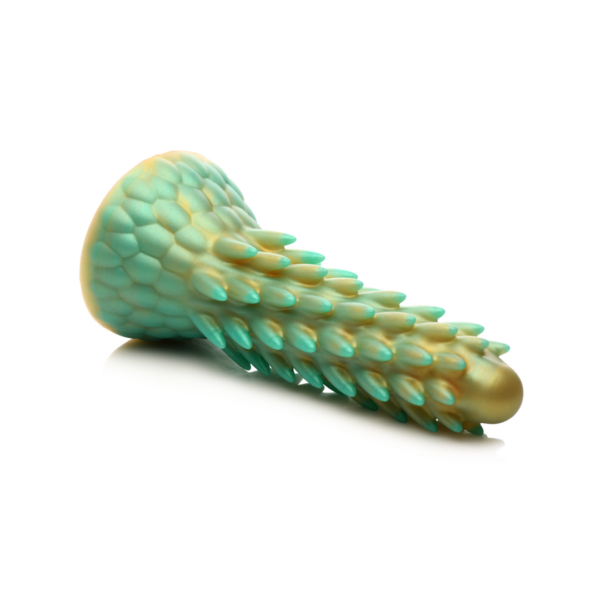 Stegosaurus - Spiky Reptile Silicone Dildo - Green - Image 5