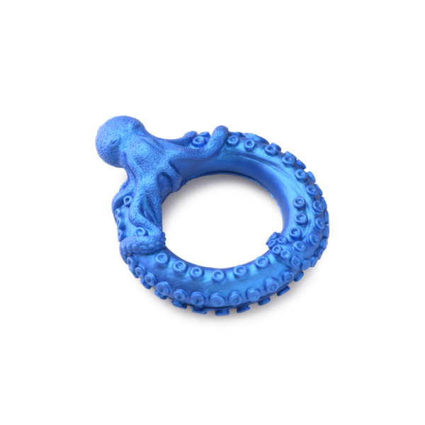 Poseidon's Octo-Ring - Silicone Cock Ring - Blue - Image 4