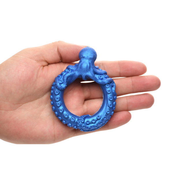 Poseidon's Octo-Ring - Silicone Cock Ring - Blue - Image 5