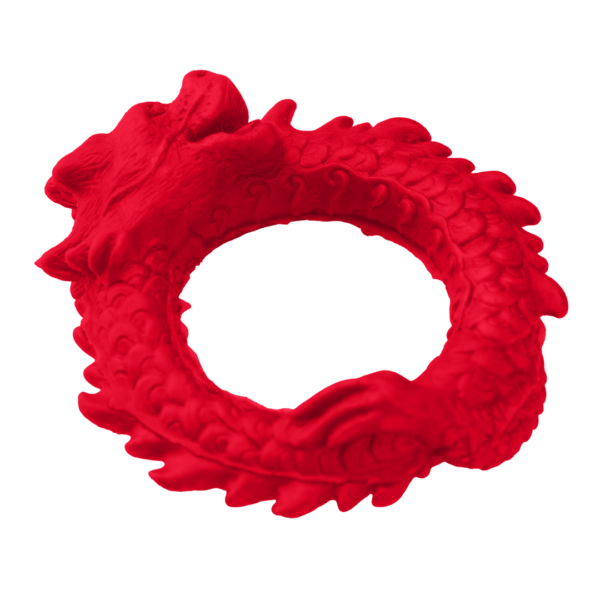 Rise of the Dragon - Silicone Cock Ring - Red - Image 4