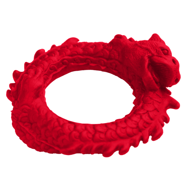 Rise of the Dragon - Silicone Cock Ring - Red - Image 5