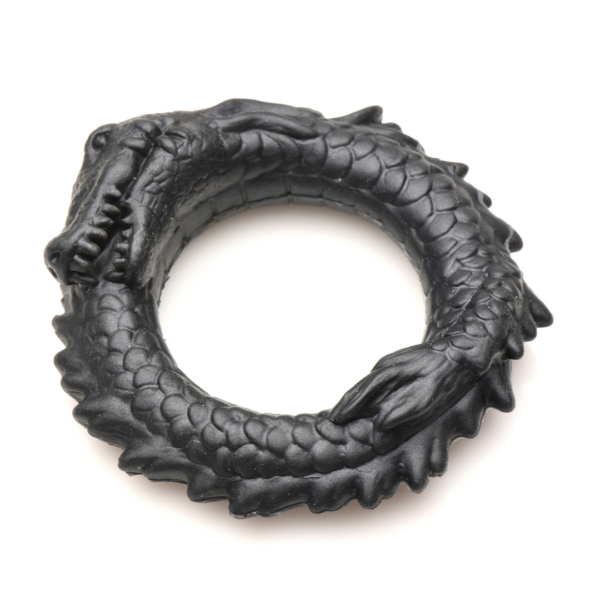 Black Caiman - Silicone Cock Ring - Black - Image 4