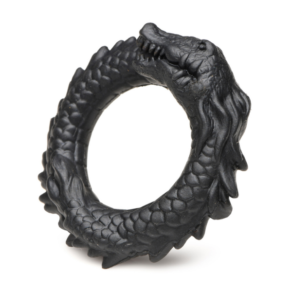 Black Caiman - Silicone Cock Ring - Black - Image 5