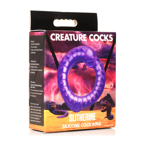 Slitherine - Silicone Cock Ring - Purple - Image 2