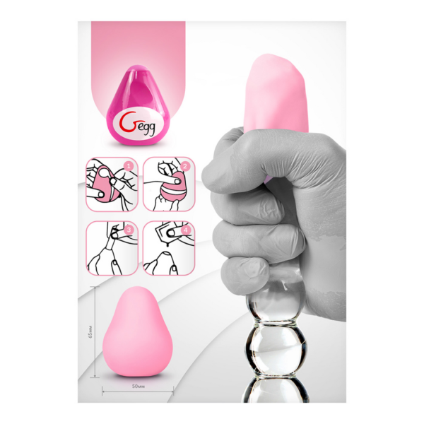 G-Egg Vibrating Egg Masturbator - Pink - Image 4