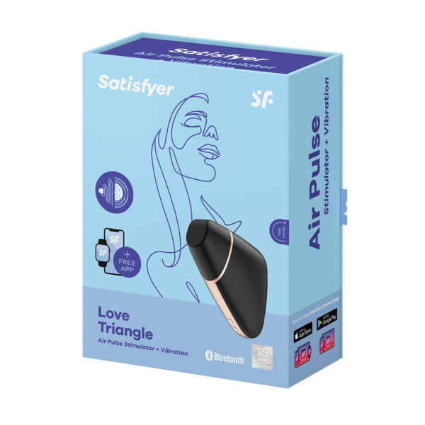 Love Triangle - Air Pulse Stimulator + Vibration - Image 2