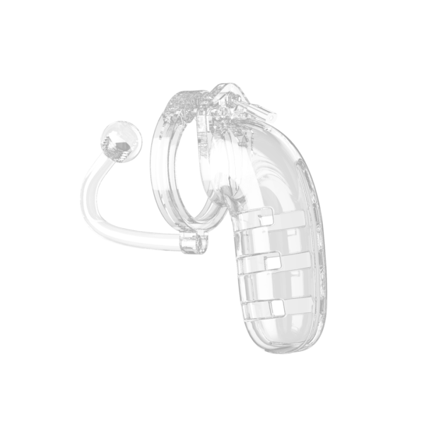 Model 12 Chastity Cock Cage with Plug - 5.5 / 14 cm - Image 4