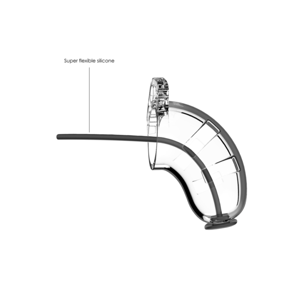 Model 15 Chastity Cock Cage with Urethral Sounding - 3.5 / 9 cm - Image 4