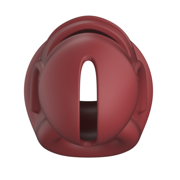 Model 28 - Ultra Soft Silicone Chastity Cage - Red - Image 5