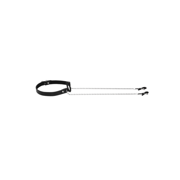 O-Ring Ball Gag with Nipple Clamps - Image 5