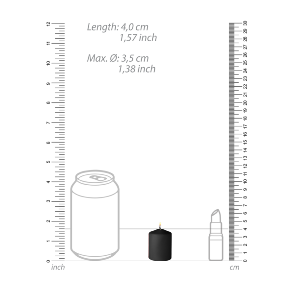 Tease Candles - Disobedient - 4 Pieces - Black - Image 4
